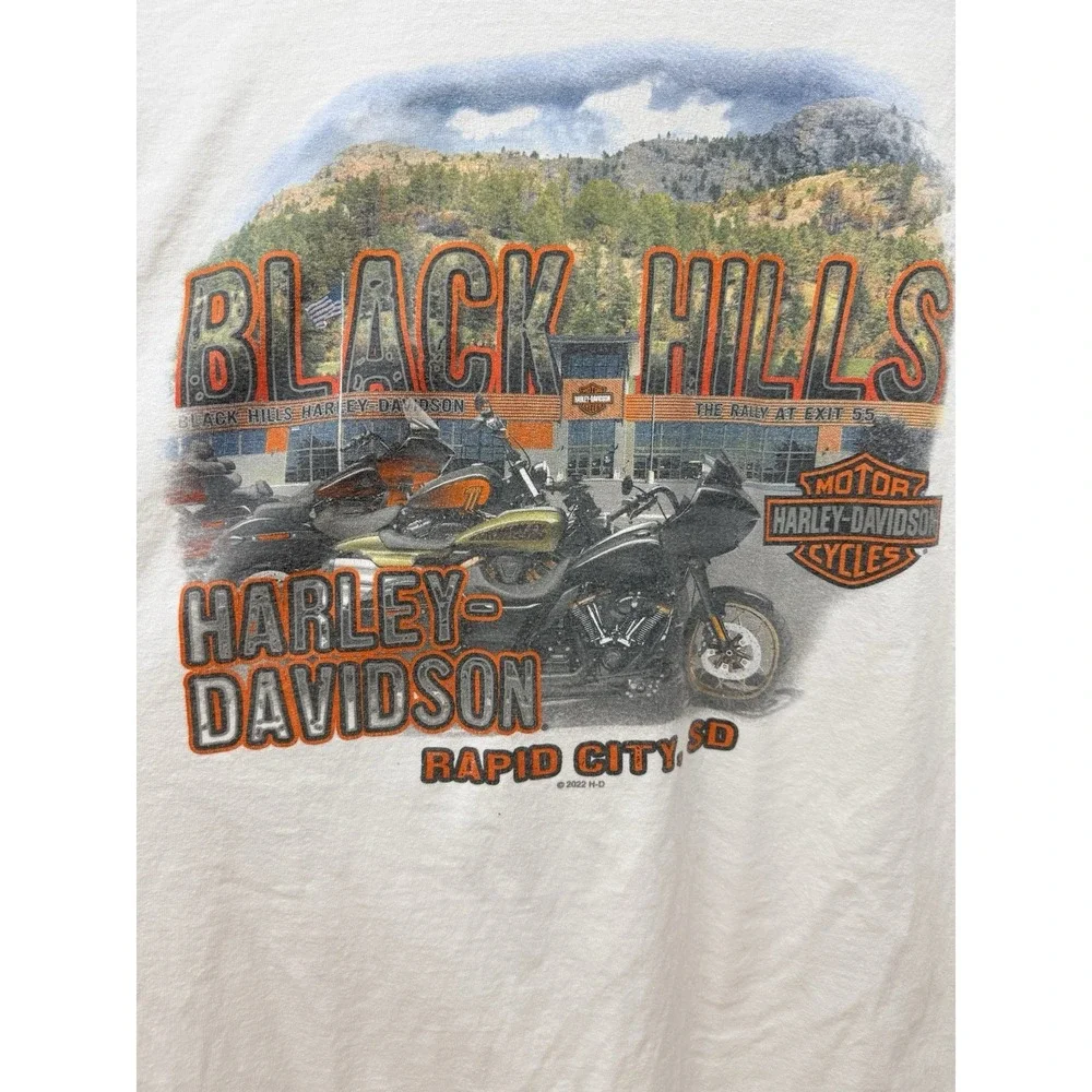 Harley Davidson Black Hills Rapid City SD Long Sleeve‎ Tee 2XL #24